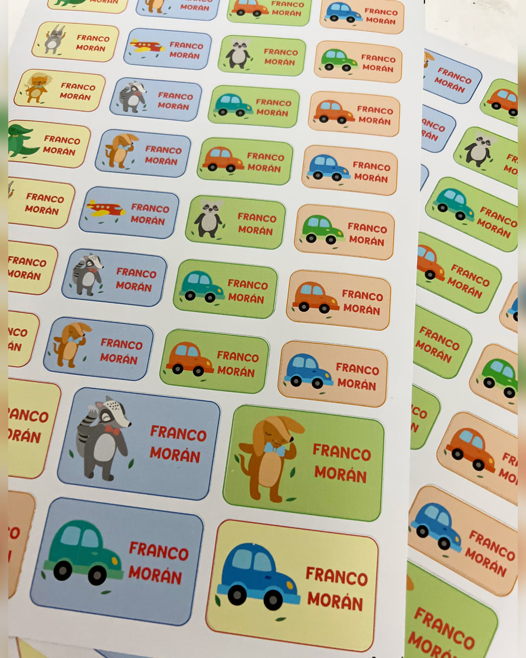 Etiquetas personalizadas